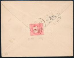 1880 5kr 11 1/2 fogazással levélen