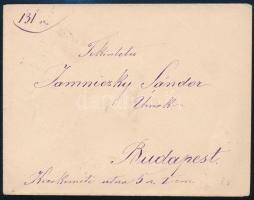 1880 5kr 11 1/2 fogazással levélen