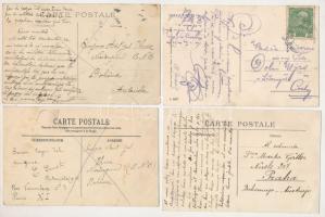 A repülés úttörői 10 klf. régi képeslap / Pioneers of aviation 10 old postcards