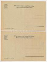 Cseh kiadású 1. világháborús tábori posta képes levelezőlapok, 17 db / 17 field post picture postcar...