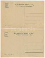 Cseh kiadású 1. világháborús tábori posta képes levelezőlapok, 17 db / 17 field post picture postcar...