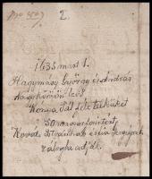 1635 Hagymásy György és András Nagykőrösön lévő Kónya Pál-féle telküket 50 magyar forintért Kovács I...