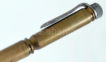 Töltényhüvelyből készült golyóstoll ca 1940 11 cm