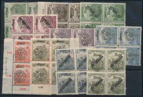Nagyvárad 1919 10 db 4-es tömb, Bodor vizsgálójellel