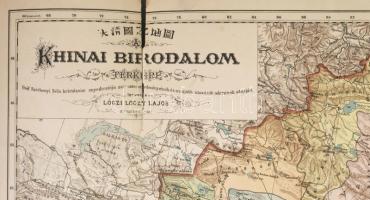 1886 Khinai birodalom térképe. Gróf Széchenyi Béla keletázsiai expedicziója (1877-1880) eredményeine...