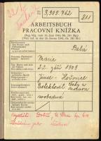 1940 Deutsches Reich Cseh-morva protektorátus munkakönyv
1940 Deutsches Reich Czecho-Moravian Prote...