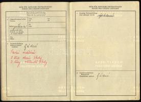 1940 Deutsches Reich Cseh-morva protektorátus munkakönyv
1940 Deutsches Reich Czecho-Moravian Prote...