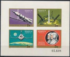 1970 Szojuz 9 vágott kisív