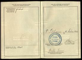 1940 Deutsches Reich Cseh-morva protektorátus munkakönyv
1940 Deutsches Reich Czecho-Moravian Prote...