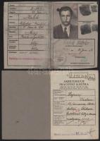 1940 Deutsches Reich Cseh-morva protektorátus munkakönyv + fényképes személyi igazolvány 
1940 Deut...