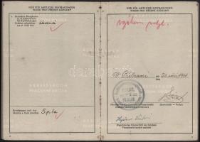1940 Deutsches Reich Cseh-morva protektorátus munkakönyv + fényképes személyi igazolvány 
1940 Deut...
