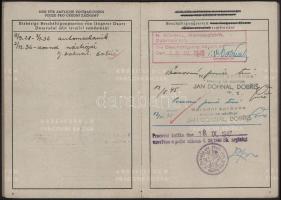 1940 Deutsches Reich Cseh-morva protektorátus munkakönyv + fényképes személyi igazolvány 
1940 Deut...