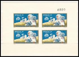 1970 Apollo-12 vágott blokk