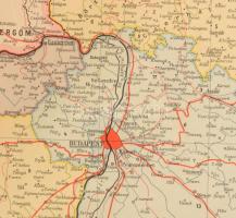 1928 Csonka-Magyarország közigazgatási térképe, 1:500.000, Bp., M. Kir. Állami Térképészet, felteker...