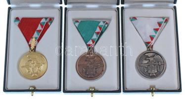 1992. "Szolgálati Jel (érdem után) I., II. és III. osztálya" aranyozott tombak, ezüstözött...