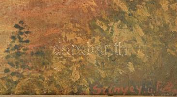 Benkő József (-), Szinyei Merse Pál: Táj, 1969. Olaj, vászon, jelzett, kopott keretben, 70×50 cm