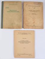 3 db kisvasút témájú könyv: 1954 MÁV irányelvek a 1435 mm nyomtávú pályák és ezek állomásainak terve...