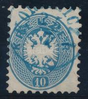 1864 10kr vízjeles / watermark, kék / blue "KOR(ITN)ICZA"