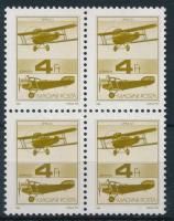 1988 Repüléstörténet 4Ft négyestömb fényes-matt-sávos