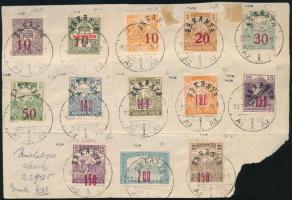 Baranya II. 1919 13 db bélyeg lapon "PÉCS"
Signed: Bodor