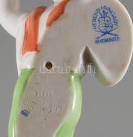 Herendi libát üldöző fiú. Jelzett, hibátlan, h: 19 cm