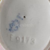 Alteste Volkstedt pillangó + Hollóházi gémpár, jelzett, m: 21,5 cm