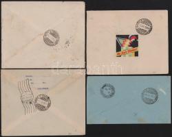 Kolumbia SCADTA légi levelek gyűjteménye, 18 db levél különféle országokba + 3 levél külföldről, hoz...