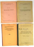 4 db kisvasút témájú könyv: 1954 MÁV irányelvek a 1435 mm nyomtávú pályák és ezek állomásainak terve...