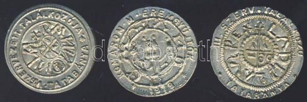 1978-1980. 3db klf Komárom-Esztergom-Tatabánya emlékérem a Komárom M. Éremgyűjtők kiadásában T:2+