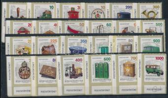 2017 4 db Postatörténet sor, ívszéli feliratokkal. Ritka ebben a formában!