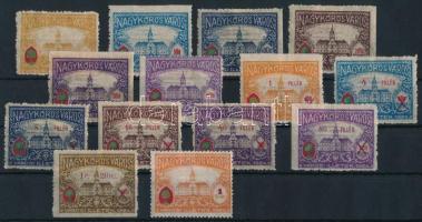 Nagykőrös 14 db városi illetékbélyeg