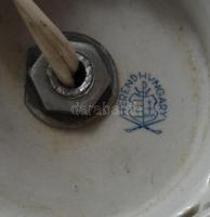 Herendi Viktória mintás lámpatest, jelzett, hibátlan, m: 20 cm + szerelék