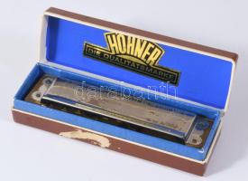 M. Hohner szájharmonika, dobozában, h: 10,5 cm