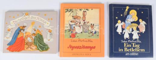 8 db magyar és német nyelvű mesekönyv: Ida Bohatta: Nyuszi örül.; Az égi konyha.; Hópelyhecskék.; Tö...