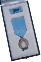 1992. "Rendőrségi Szolgálati Jel 30 év után" jelzett Ag kitüntetés mellszalagon, miniatűrr...