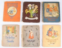 6 db német nyelvű mesekönyv, változó állapotban, sérülésekkel
