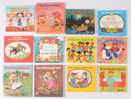 12 db német nyelvű mesekönyv-füzet, vegyes állapotban