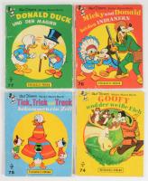 4 db német nyelvű Walt Disney füzet: Goofy und der weiße Elch.; Tick, Trick und Track bekommen ein Z...