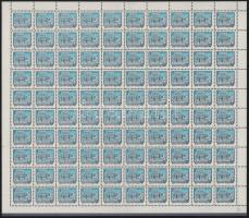 1972 Tájak-városok Szolnok 1Ft hajtott teljes ív, foltokkal, lemezhibákkal