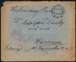 1925 Ajánlott levél 11 db bélyeggel