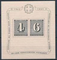 1943 100 éves a svájci bélyeg blokk Mi 8 (Mi EUR 90.-)