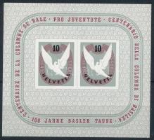 1945 100 éves a Basel-i galamb blokk Mi 10 (Mi EUR 100.-)