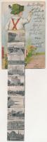 1923 Wien, Vienna, Bécs; hiker, leporellocard with 10 mini images. Wiener Kunstverlag E. Schreier (w...