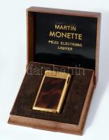Martin Monette Piezo elektromos öngyújtó, dobozában, 5x3 cm