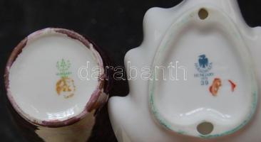 Holloházi porcelán váza 27 cm, + sérült Holloházi tálka