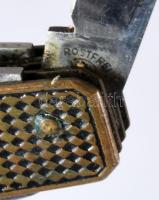 Régi német bicska, jelzett, tokjában, h: 8 m