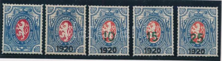 Katonai posta 1919-1920 5 db bélyeg / Military post
