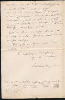 1879 Neugebauer László (1845-1919) műfordító saját kézzel írt levele