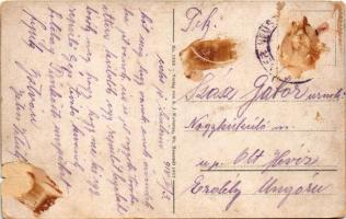 1918 Wiener Neustadt, Bécsújhely; Flugfeld / airfield, pilot with aircraft (b)