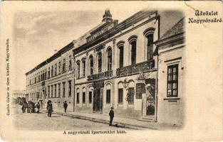 Nagyvárad, Oradea; Ipartestület háza, Nemzeti szállods és kávéház. Kiadja Csathó Gábor és társa / In...